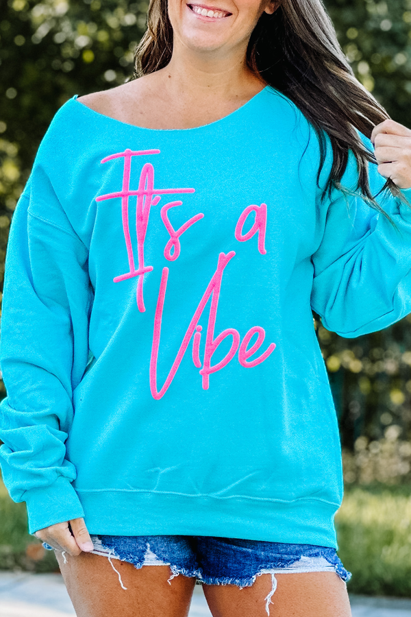 It's A Vibe Puff Unisex Sweatshirt - Glittering Boutique