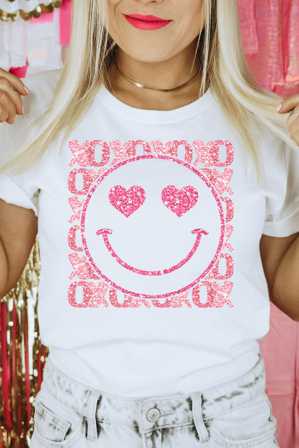 XOXO Smiley Face Unisex Graphic Tee