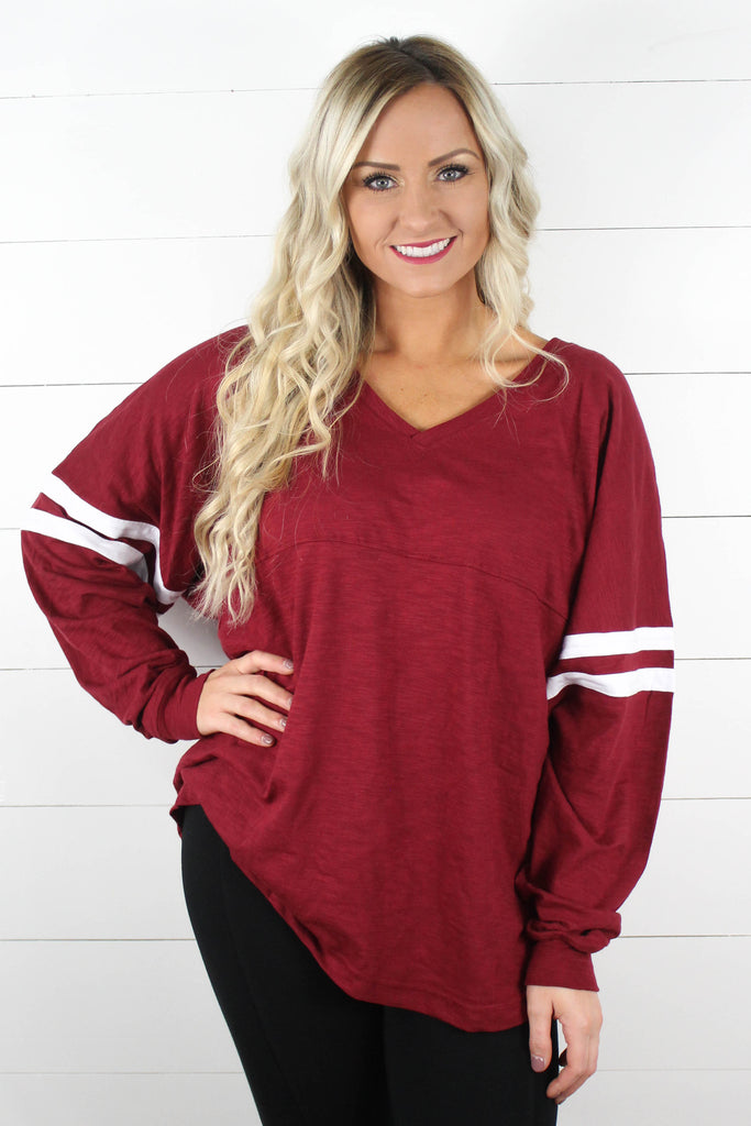 Slub Varsity Tee - Glittering Boutique