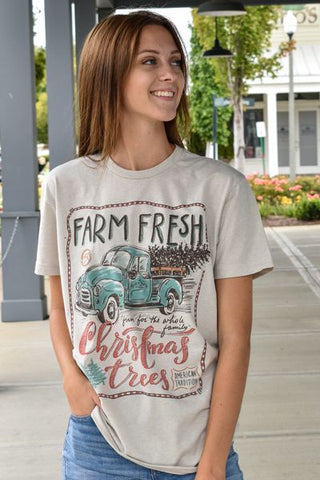 Farm Fresh Christmas Tree Graphic Tee