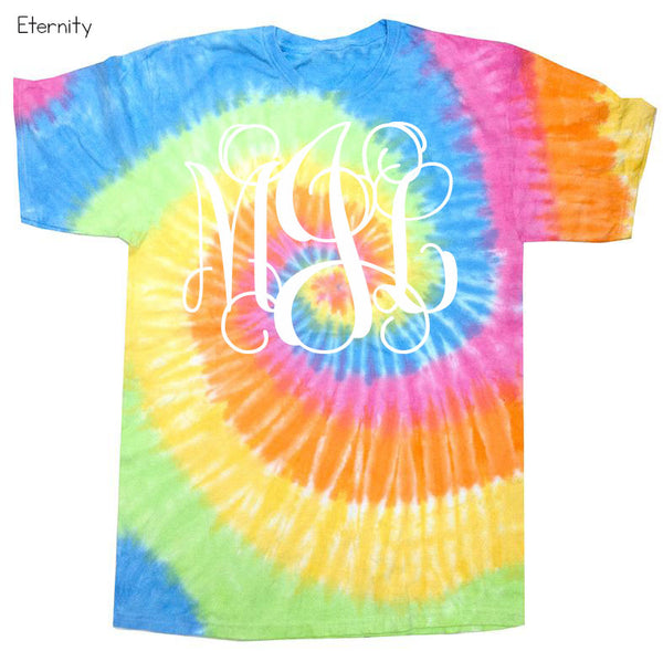 Tie Dye Monogram Shirt - Glittering Boutique