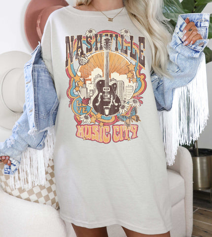 Nashville Oversized Graphic Tee