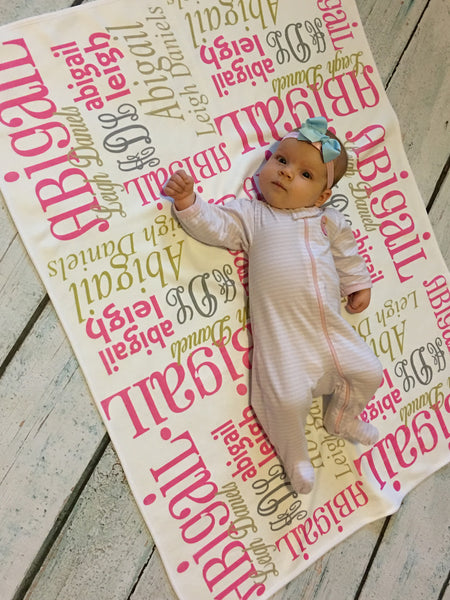 Personalized Baby Blankets - Classic Collection - Glittering Boutique