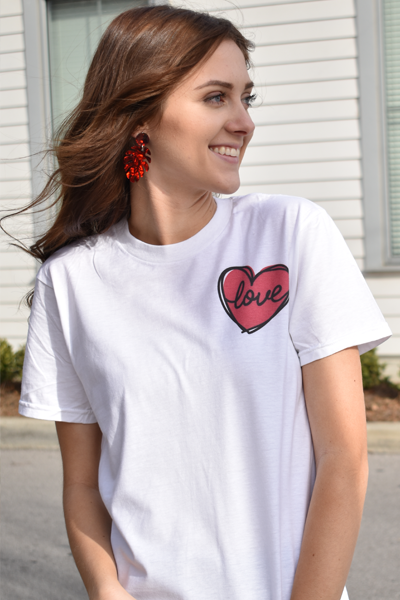 Love Heart Pocket Tee