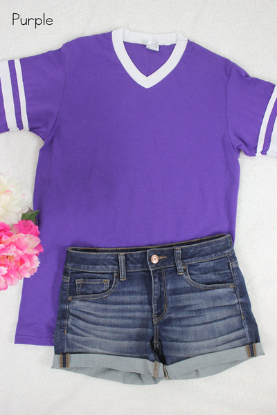 Personalized Varsity Tee - Glittering Boutique