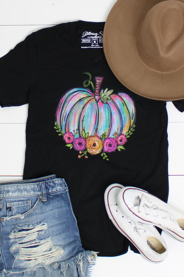 Watercolor Pumpkin - Glittering Boutique