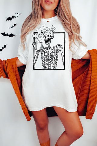 Skeleton Coffee Oversized Comfort Color