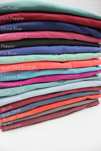 Long Sleeve Personalized Comfort Color Tee - Glittering Boutique