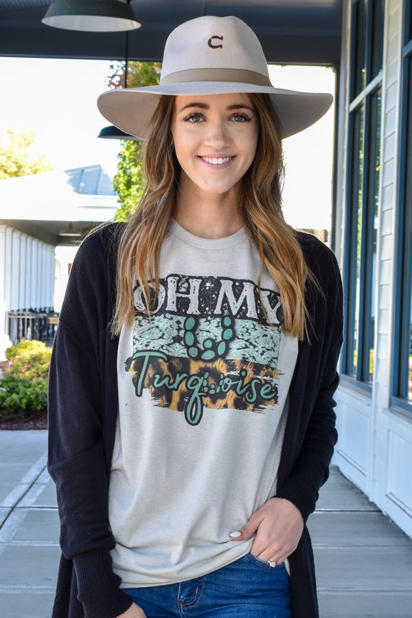 Oh My Turquoise Graphic Tee