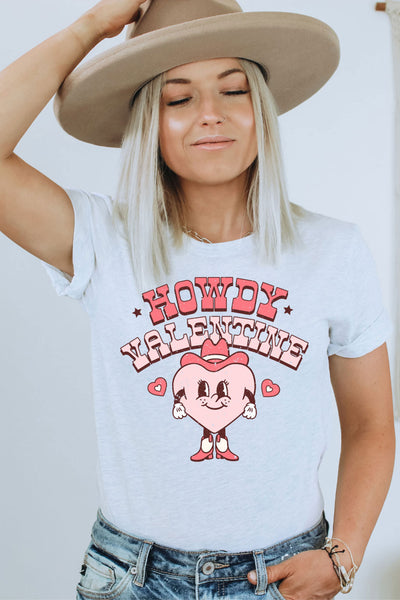 Howdy Valentine Heart Unisex Graphic Tee