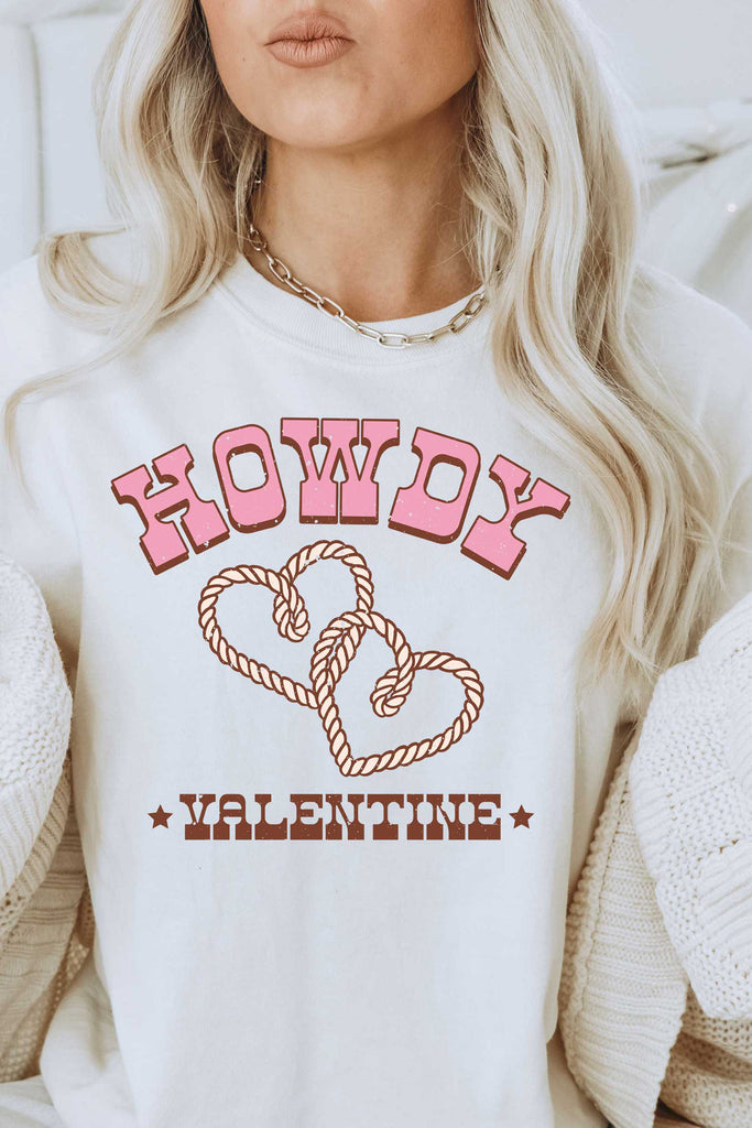 Howdy Valentine Rope Sweatshirt