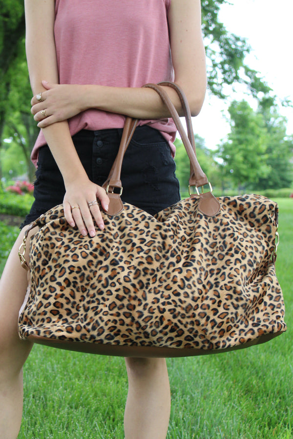 Leopard Weekender Tote