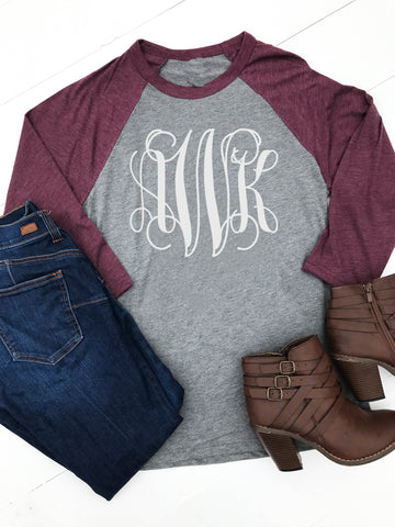 Personalized Raglan - Glittering Boutique