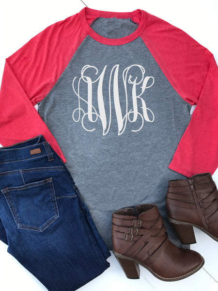 Personalized Raglan - Glittering Boutique