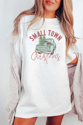 Small Town Christmas Oversized Comfort Color